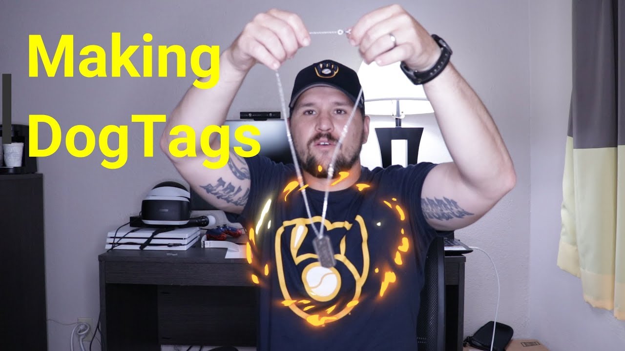 Engraving with Cameo Silhouette 3 DogTags