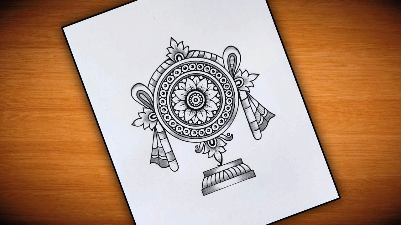 Lord Venkateshwara chakra drawing / Lord Vishnu Chakra drawing/pencil drawing @VennilaYLCreations