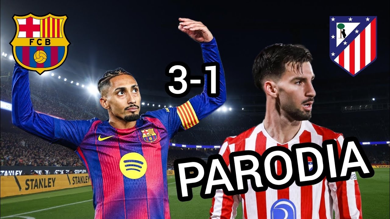 Canción Barcelona 3-1 Atlético Madrid LaLiga 2025/26 (Parodia Pasarela - Dálmata)