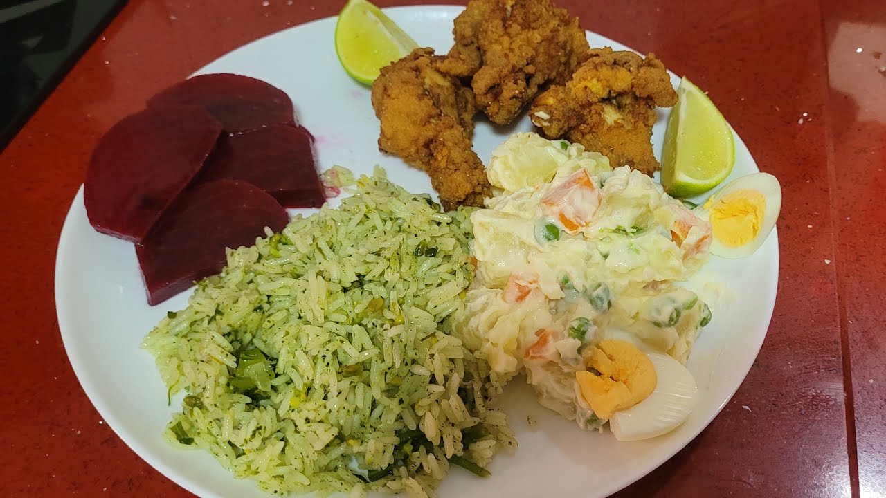 Asinhas de Frango Panadas e Arroz de Broculos