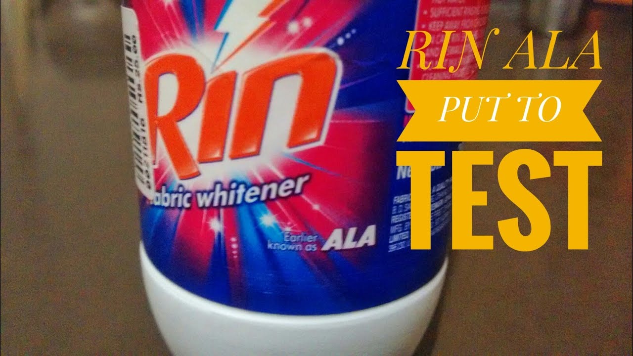 Rin Ala used to remove stain in white shirt  | rin fabric whitener |