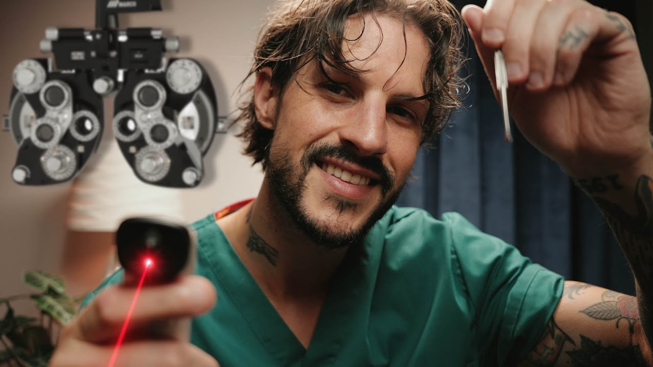 ASMR Realistic Corrective Vision Eye Procedure LASIK | Close Up Medical Exam Doctor Roleplay