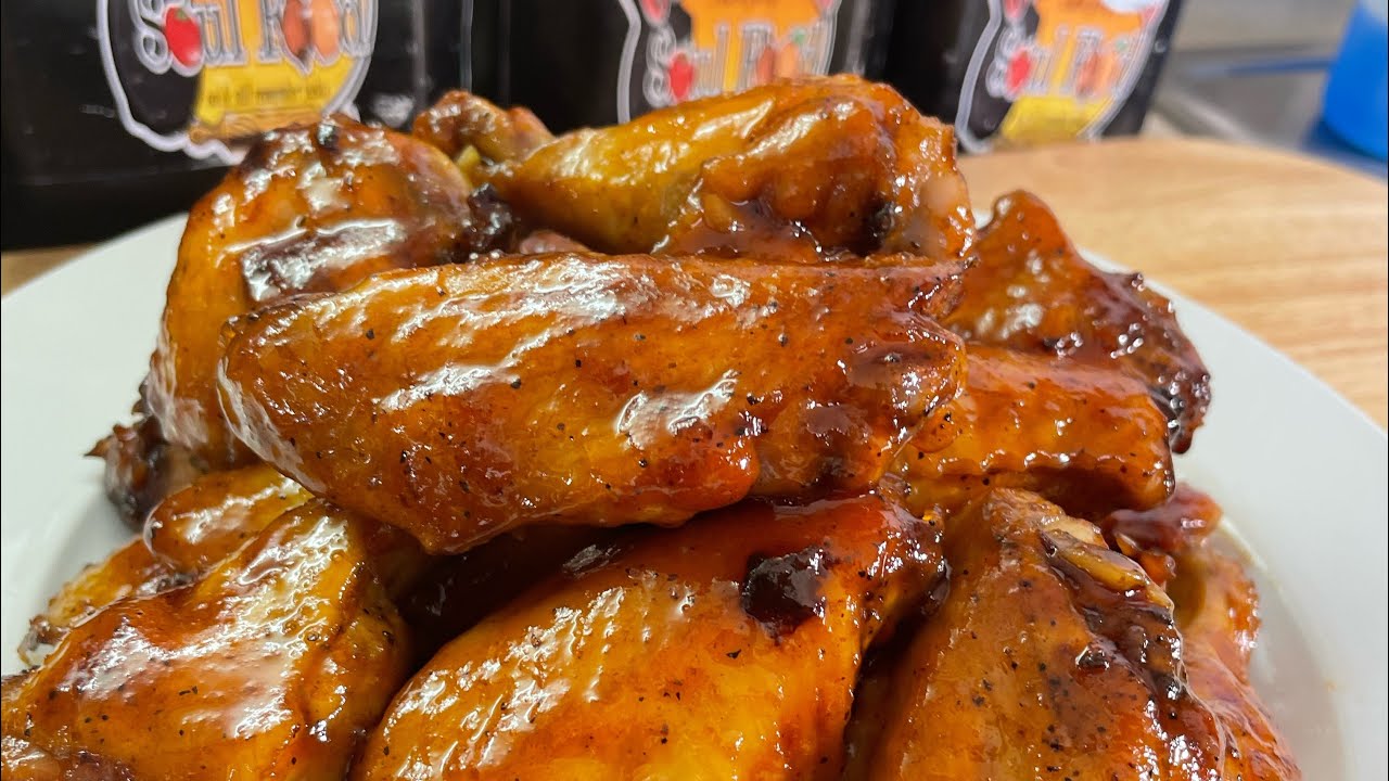 THE BEST OVEN HONEY BBQ CHICKEN WINGS EVER!!/OLD SCHOOL OVEN HONEY BBQ CHICKEN WINGS