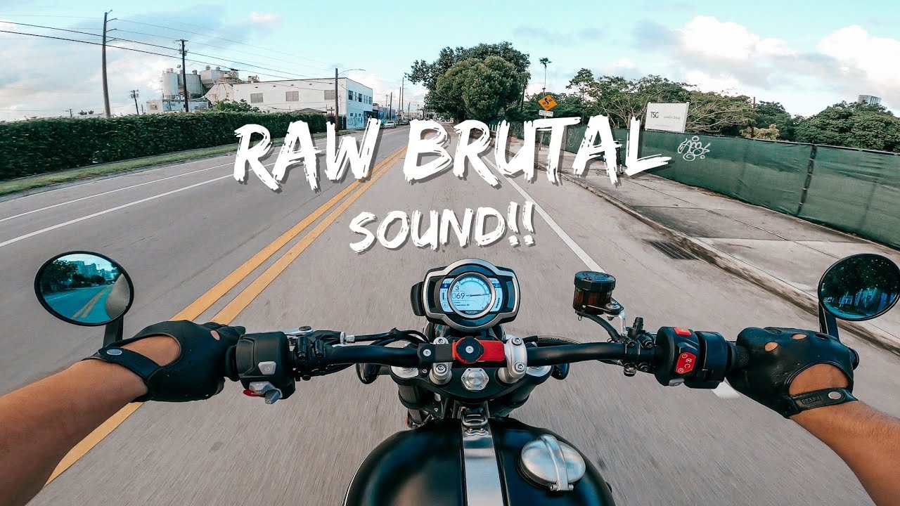 BRUTAL SOUND! Triumph Scrambler 1200 XC Zard Full Exhaust System On-Board Sound
