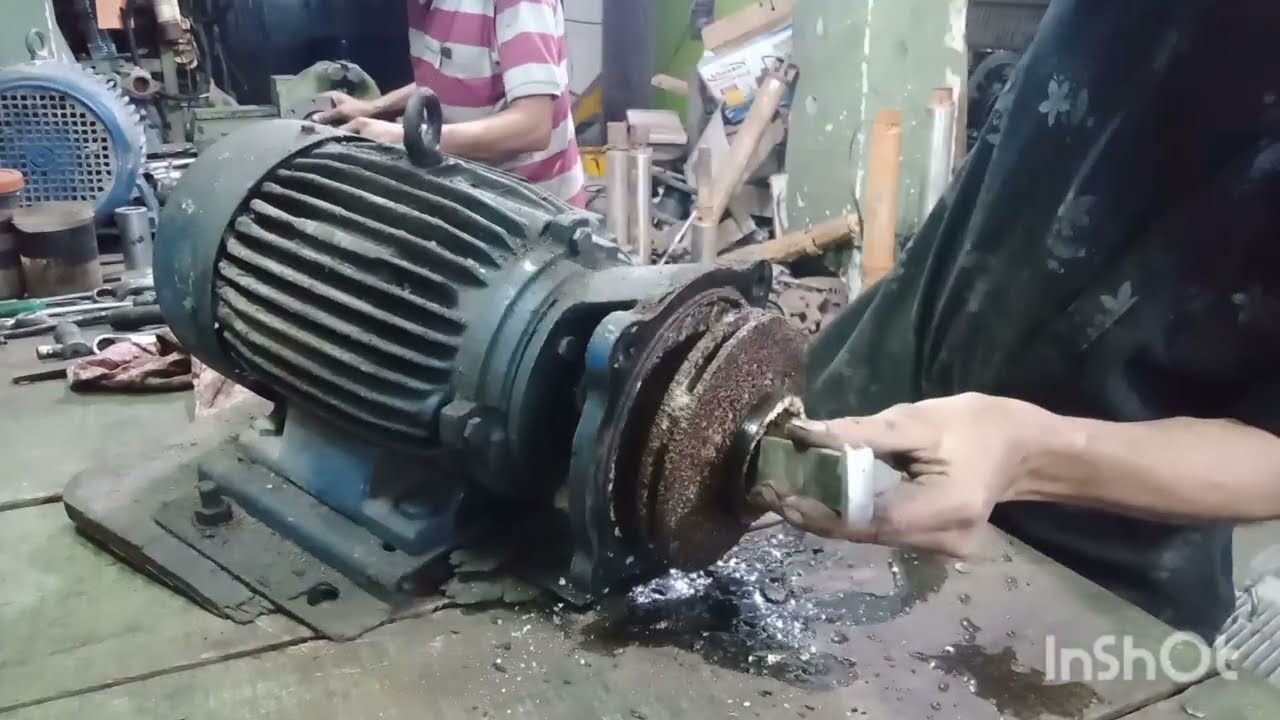 Crompton 5hp ( 2800 rpm )  mono block pump 24mm seal replacement  (full video ) water pump