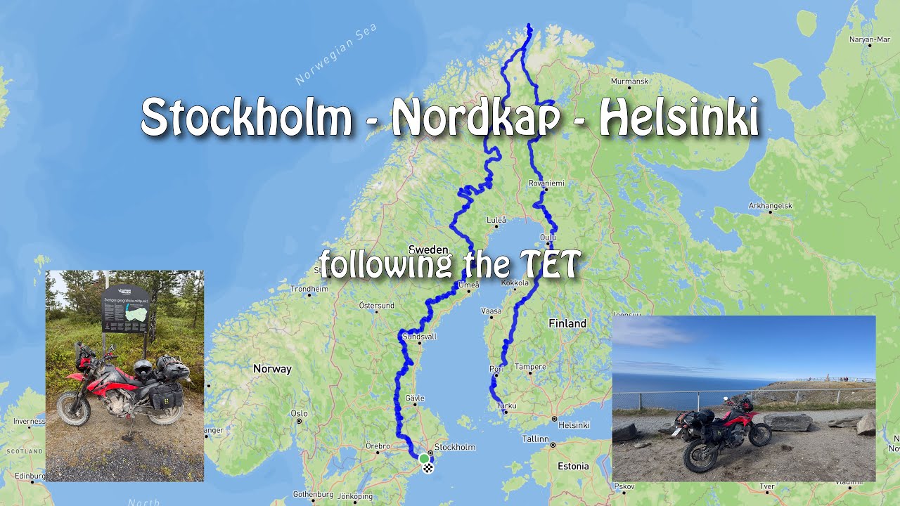 Stockholm - Nordkap - Helsinki along the Trans European Trail