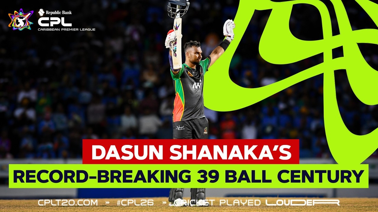 Dasun Shanaka Hits TWENTY Boundaries To Record the Fastest CPL Century Ever! | CPL 2026