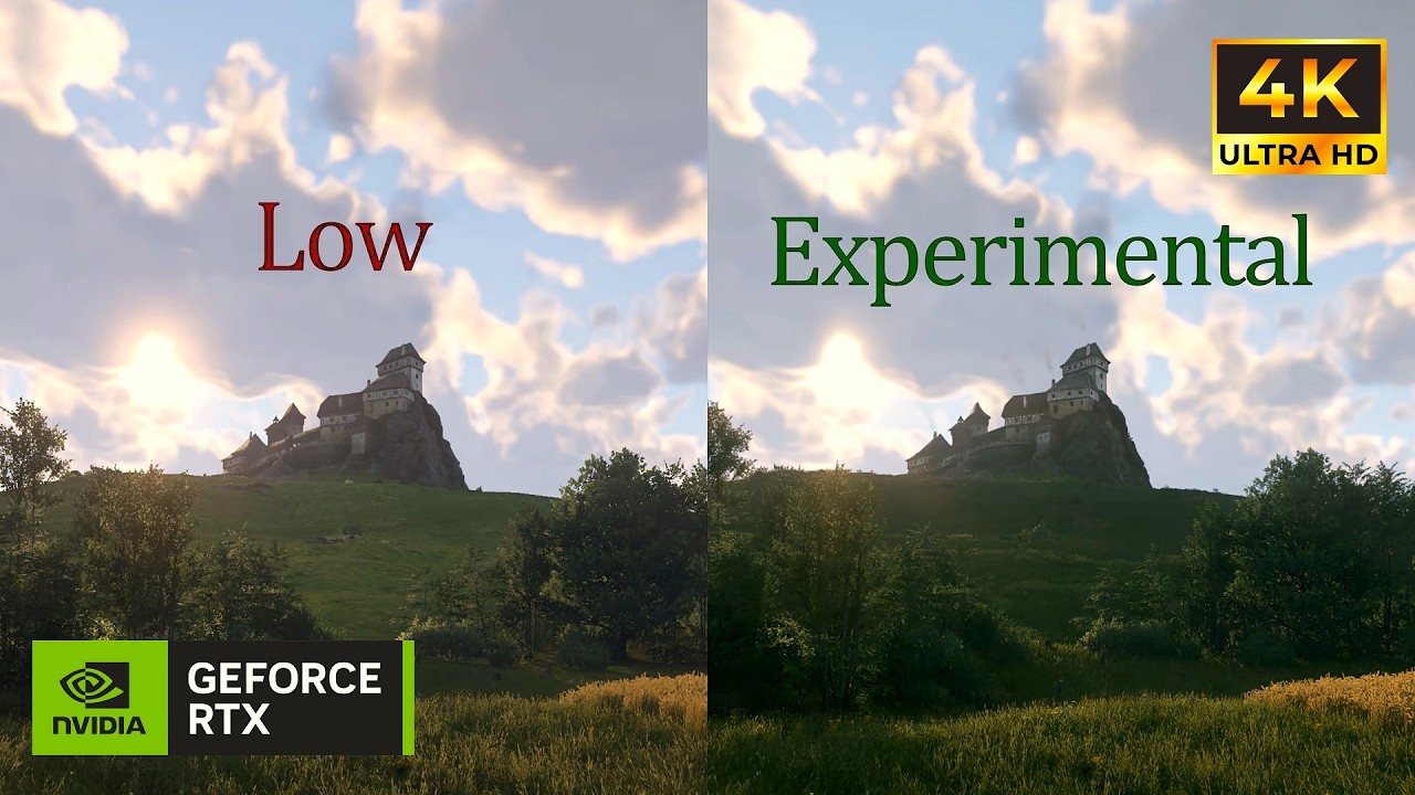 Kingdom Come 2 | LOW vs EXPERIMENTAL | RTX 5070 4K DLAA