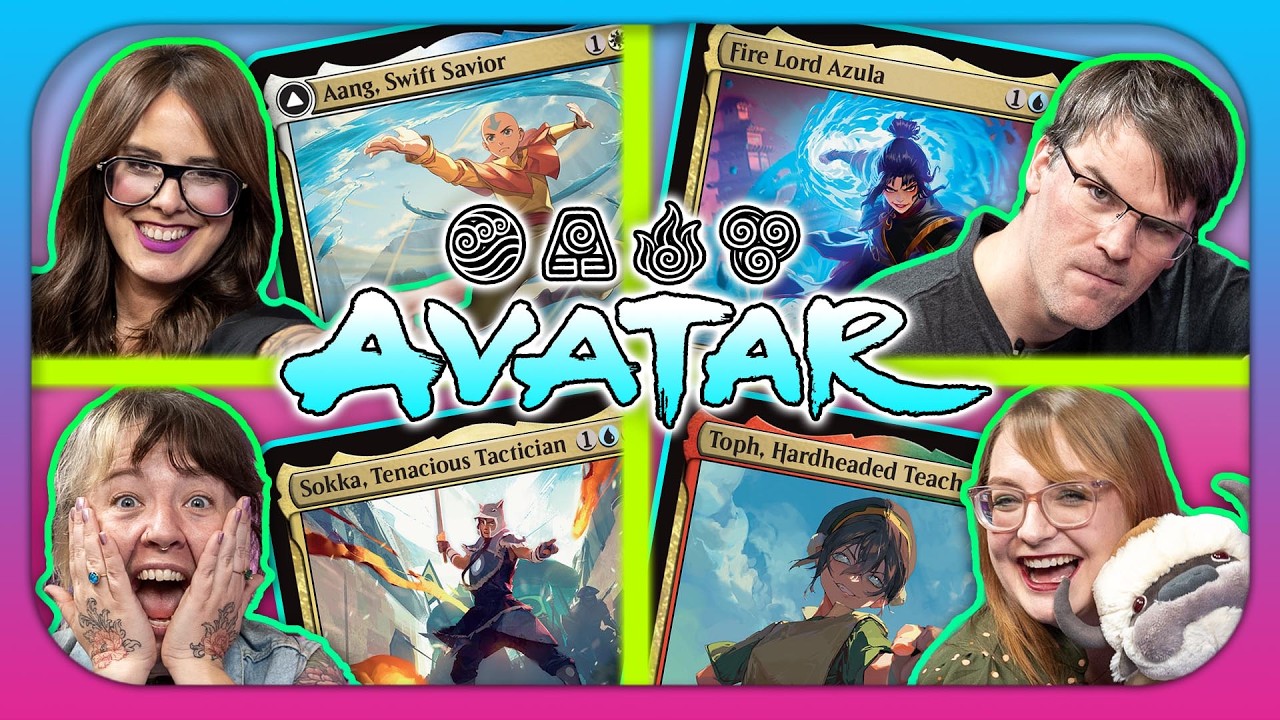 Avatar The Last Airbender x MTG Commander 🔥 | Aang vs Azula vs Sokka vs Toph! Commander Arcade