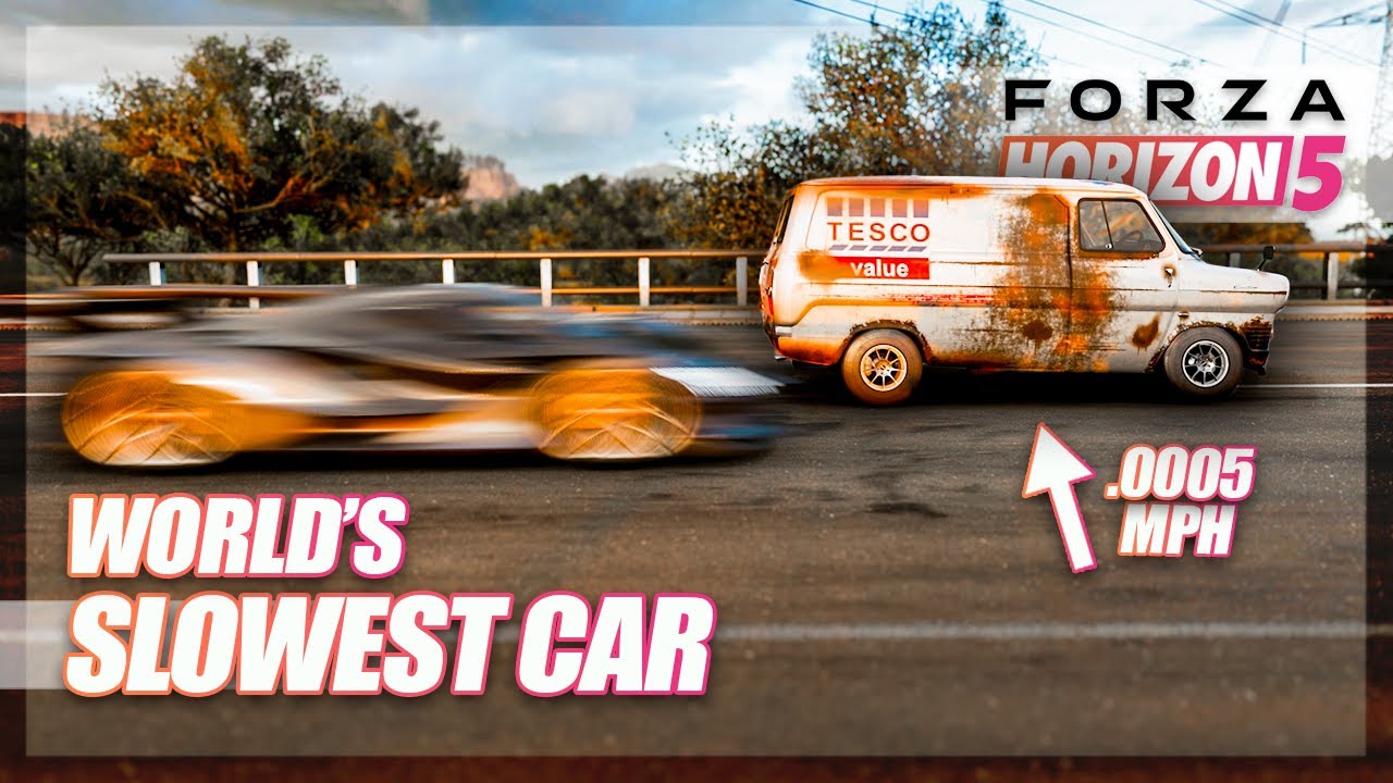 Forza Horizon 5 - SLOWEST Car Challenge!