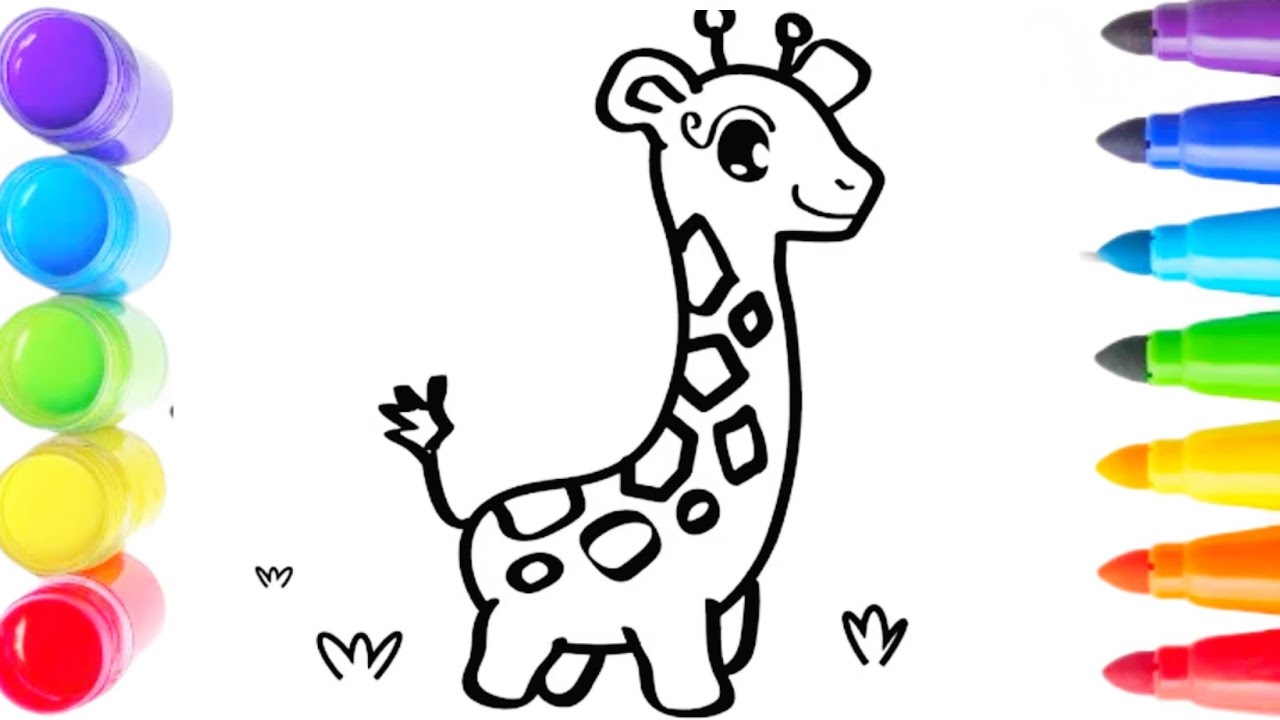 Как нарисовать милого жирафа: простые пошаговые инструкции для детей