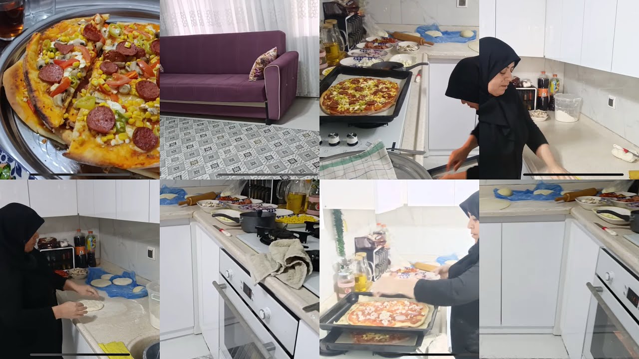  KİMLER İÇİN HAZIRLIK YAPTIM ⁉️RENKGARENK PİZZALAR YAPTIM 