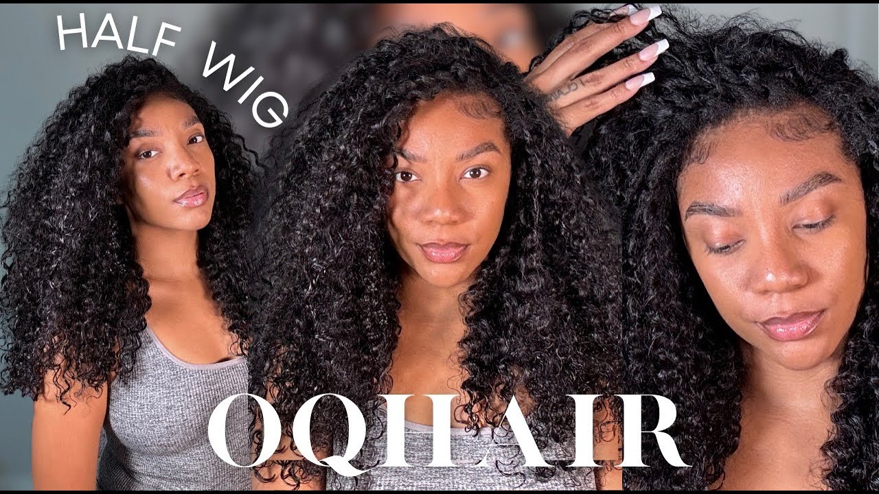 Half wigs are beginner-friendly and look so natural. OQHAIR water wave