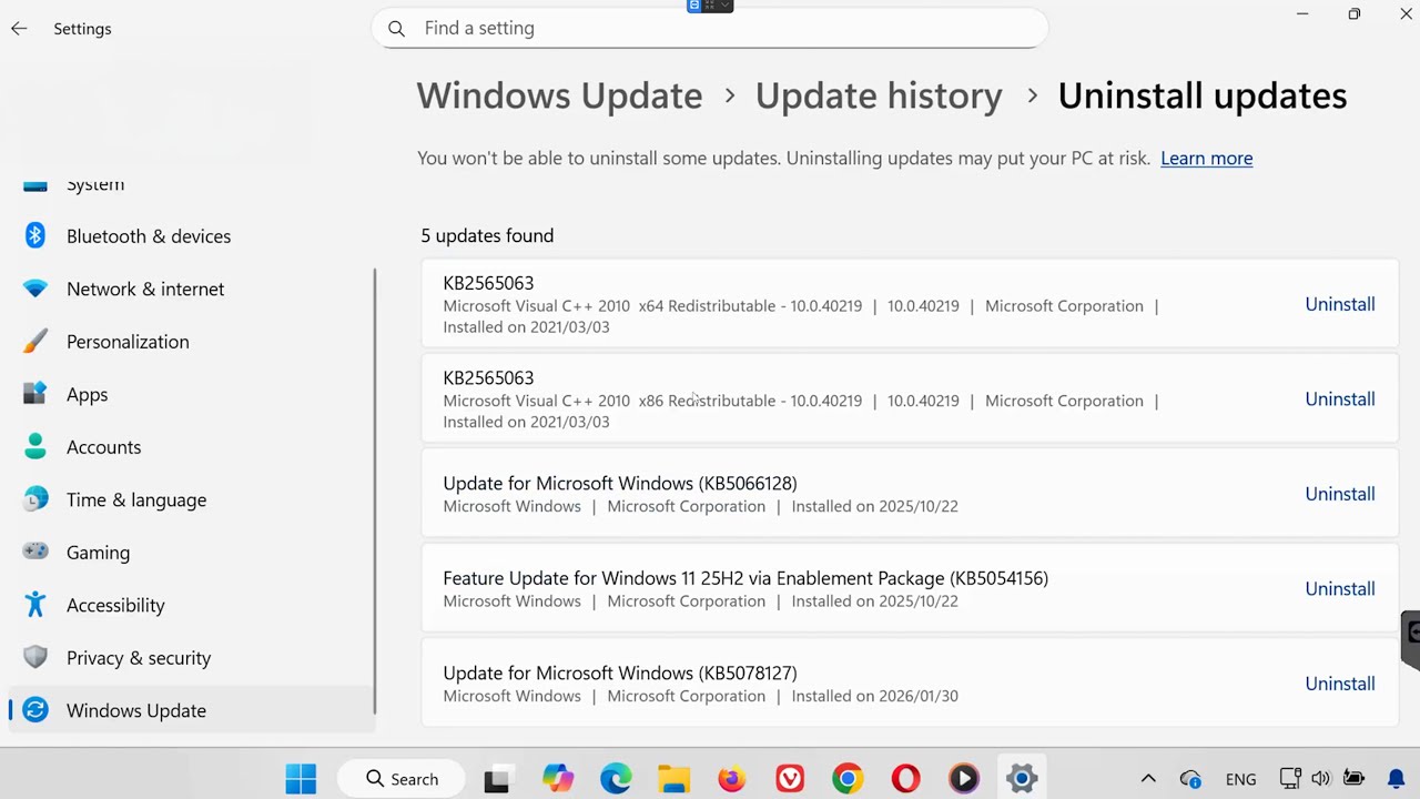 How To Uninstall Windows 11 Updates (2026)