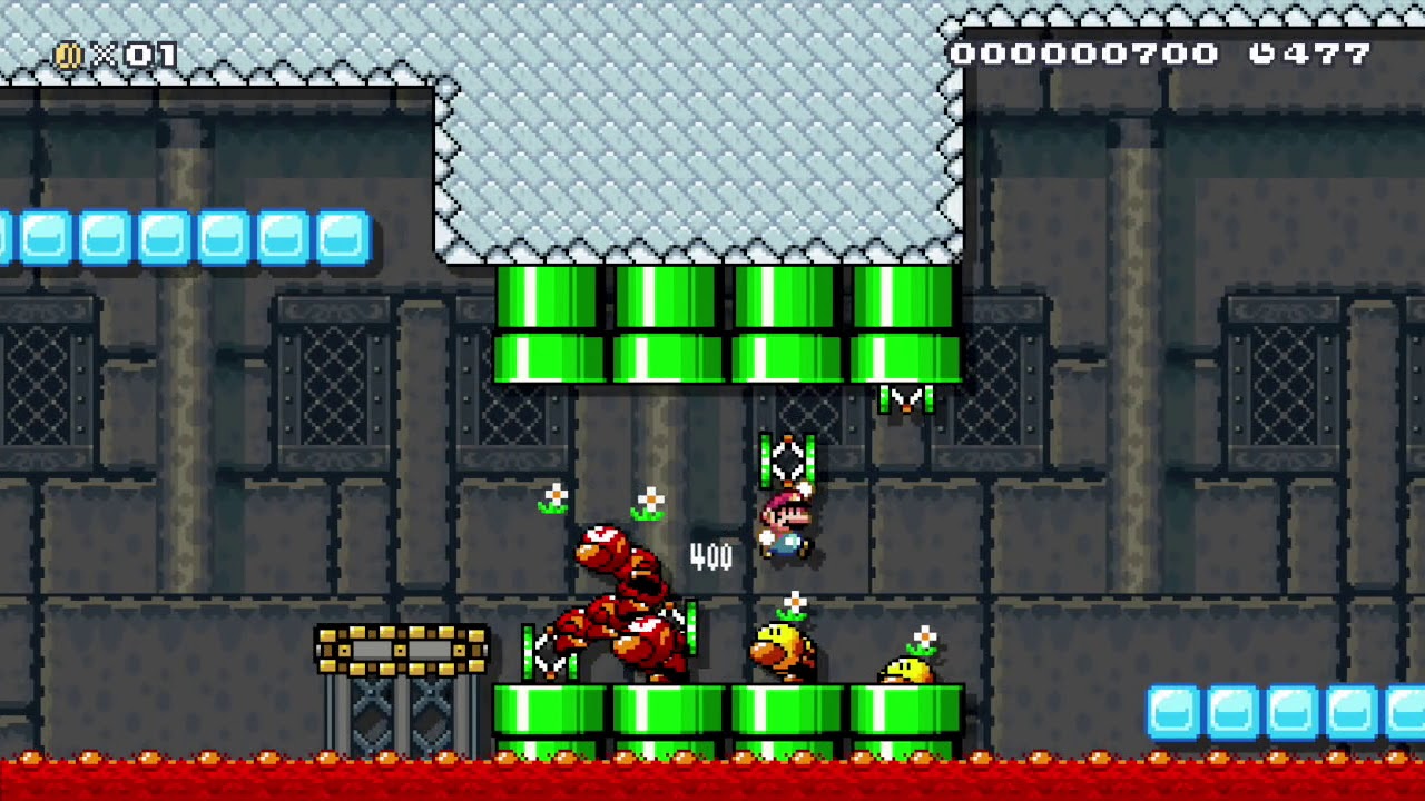 bowser's auto castle by james bond 🍄 Super Mario Maker #akg