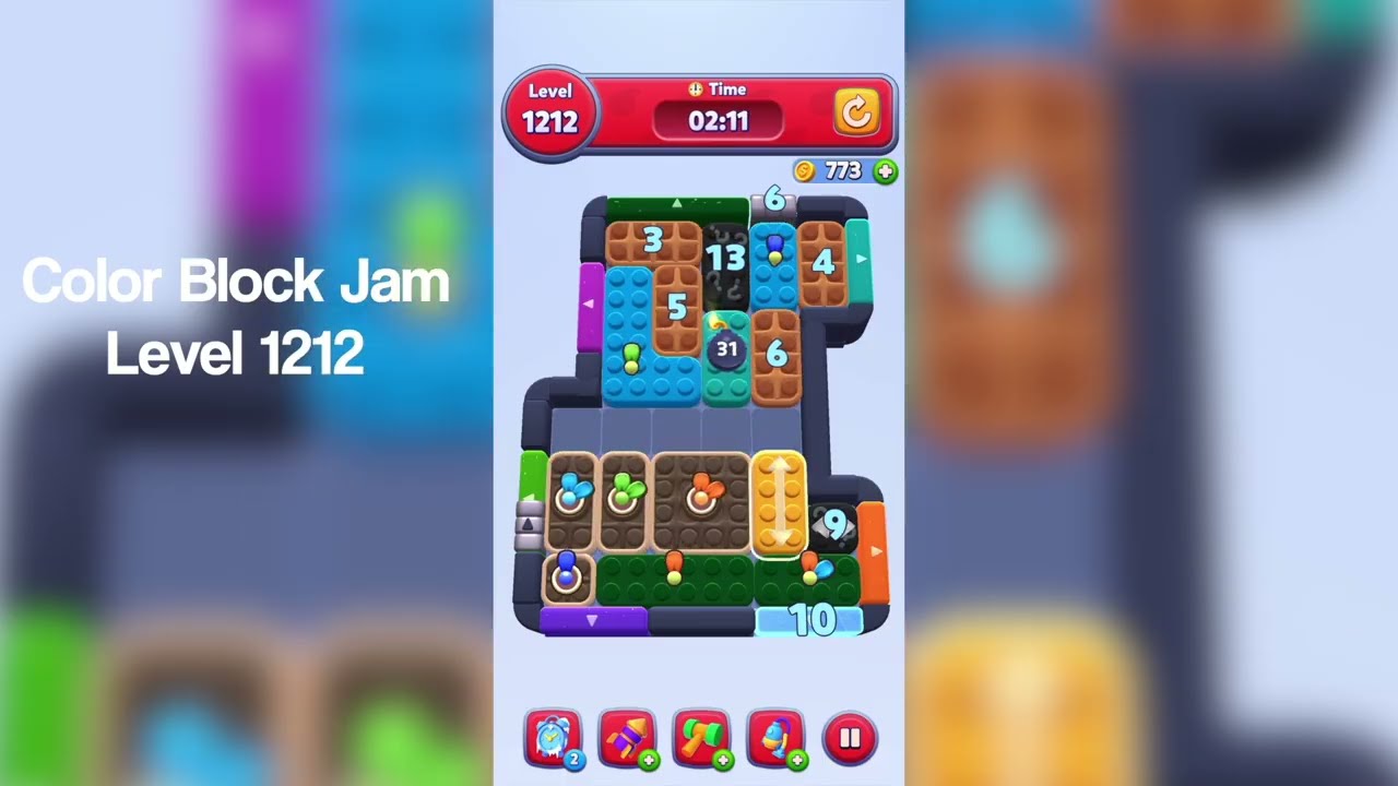 Color Block Jam - Level 1212 Walkthrough & Solution 🧩
