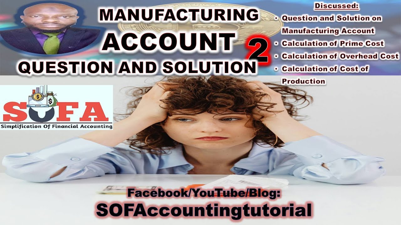 Manufacturing Account Question and Solution