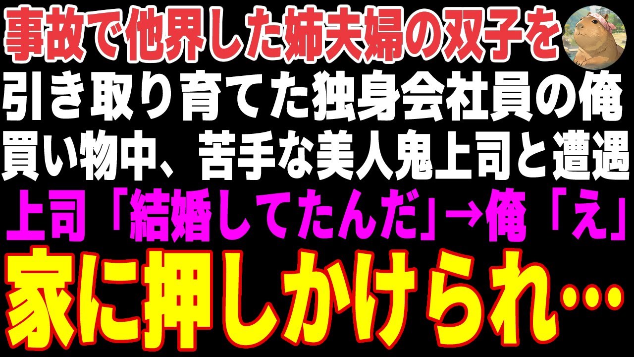 【感動する話】事故に遭った姉夫婦の双子の娘を引き取り育てた俺。いつも怖い美人鬼上司に見られた結果…【朗読・スカッと】