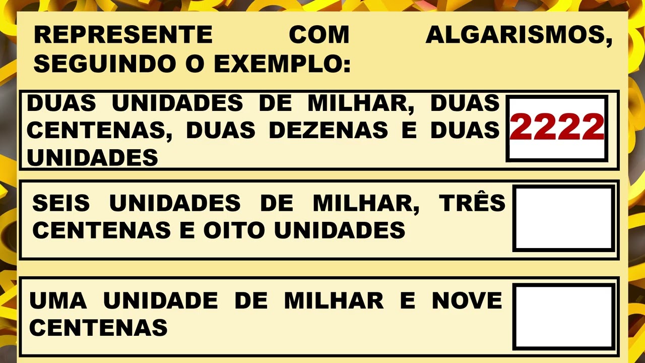SISTEMA DE NUMERAÇÃO DECIMAL