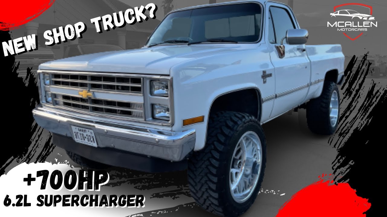 Came across this Square Body 1986 CHEVROLET K10 6.2 SUPERCHARGED!!! New shop truck????