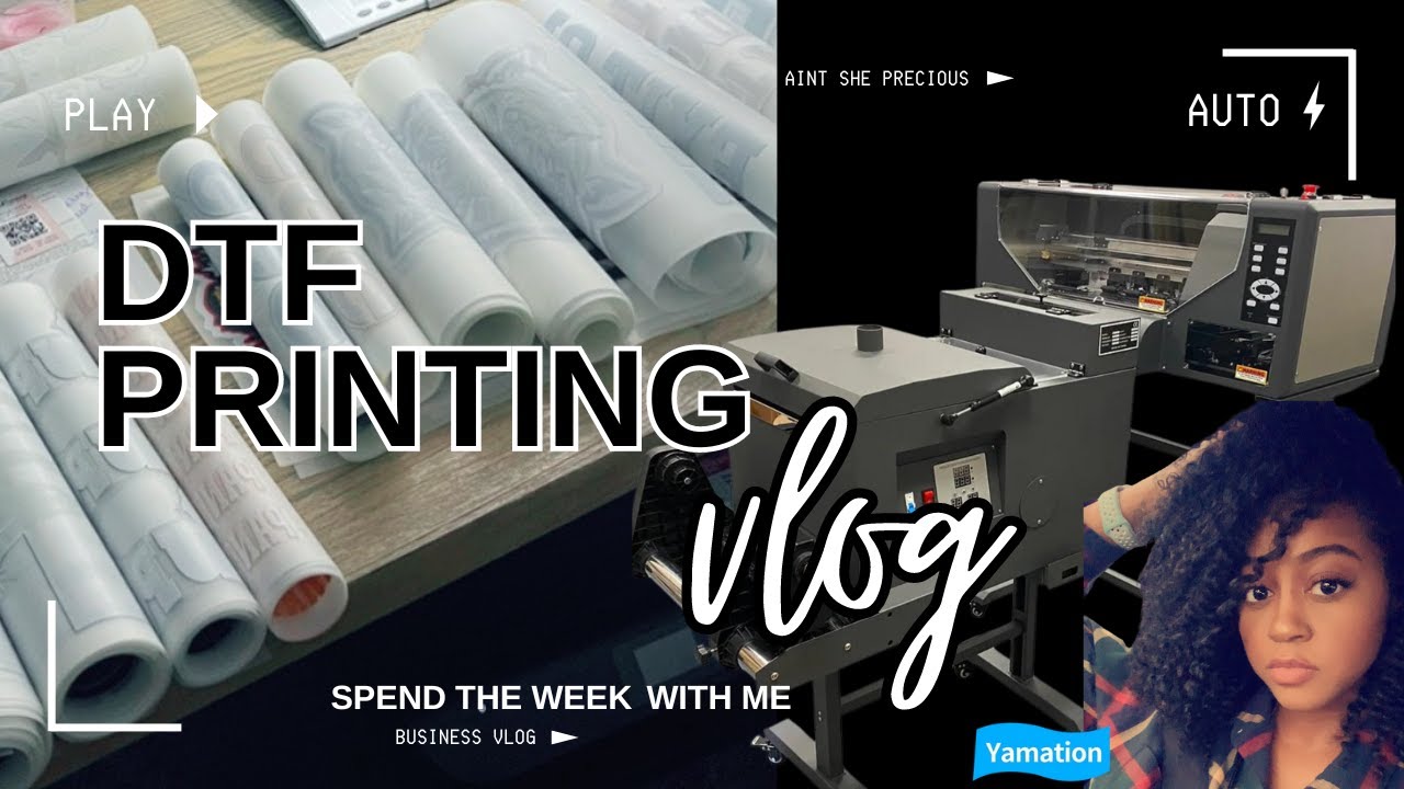DTF PRINTER HOME BUSINESS | SMALL BUSINESS VLOG | YAMATION REVIEW | STARTING A SMALL BUSINESS