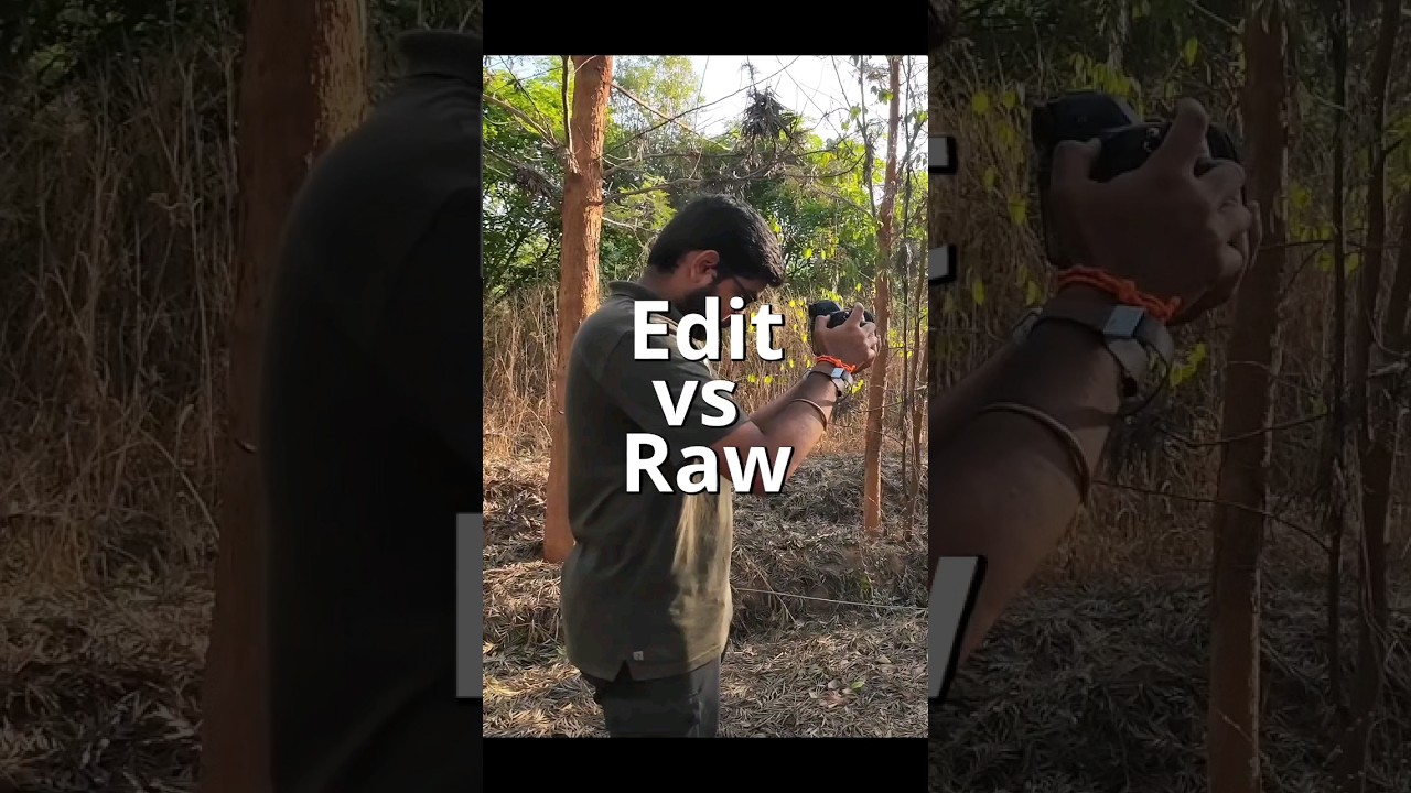 Edited vs Raw | Why don't photographers show Raw Photo 😅 #photography #raw #edited #lightroom