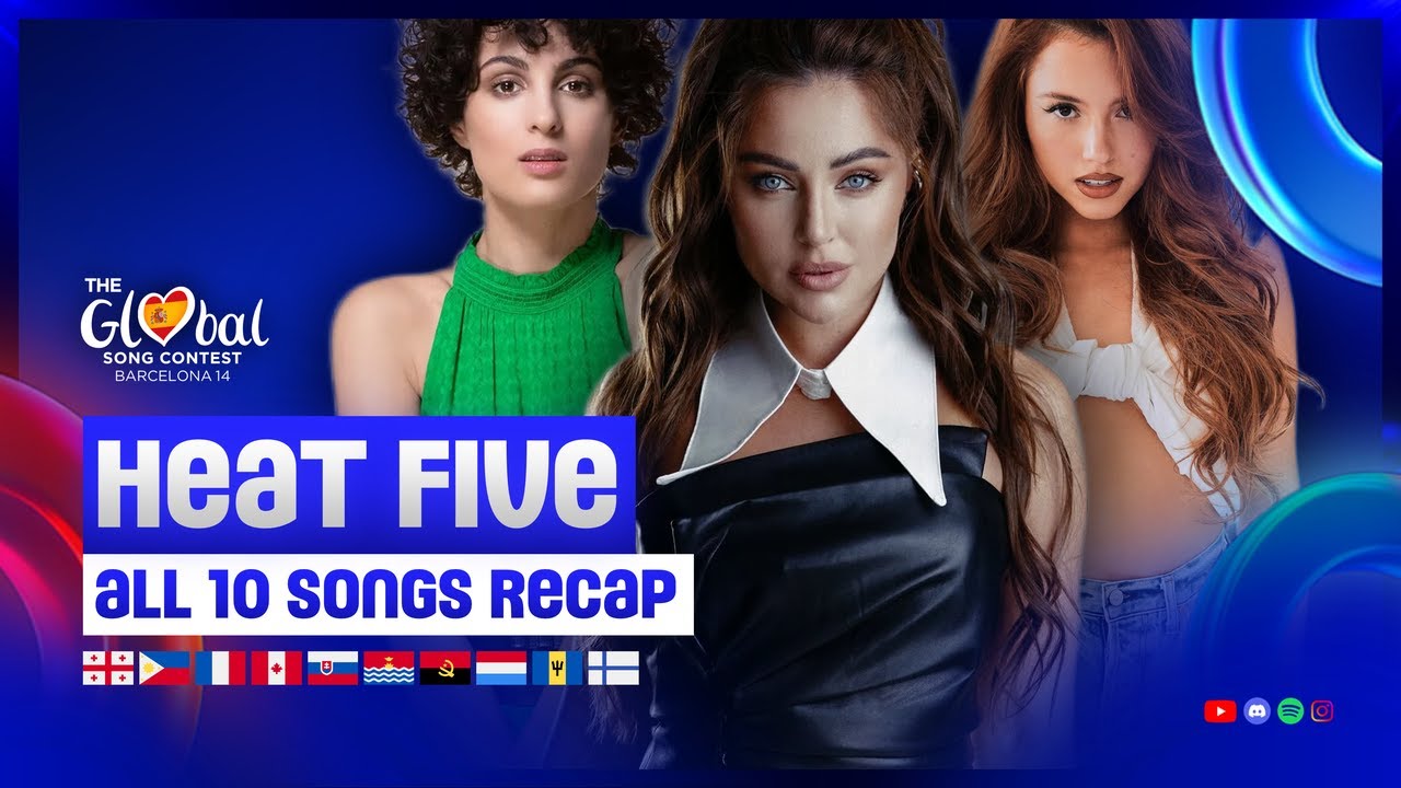 🇪🇸 RECAP : All songs competing in Heat Five | The Global Song Contest 14