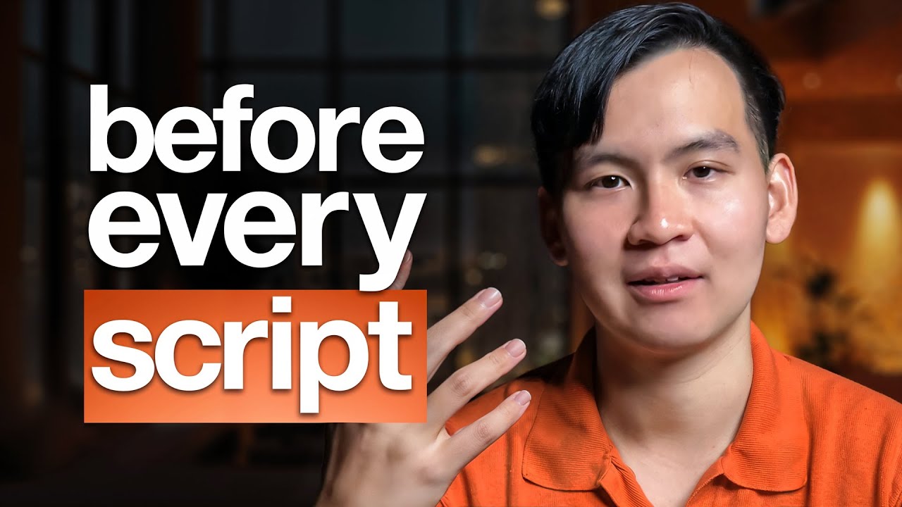 9 вещей, которые никогда не следует делать ПЕРЕД написанием сценария для YouTube.