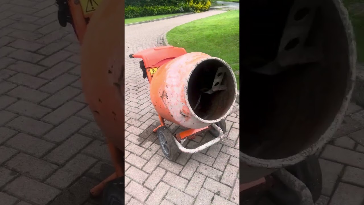 Belle mini mix 150 petrol cement mixer dispatch test video