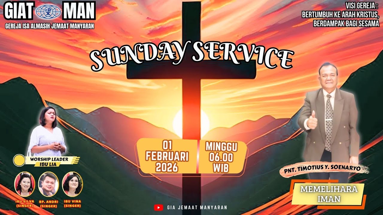 Ibadah Umum - Minggu, 01 Februari 2026