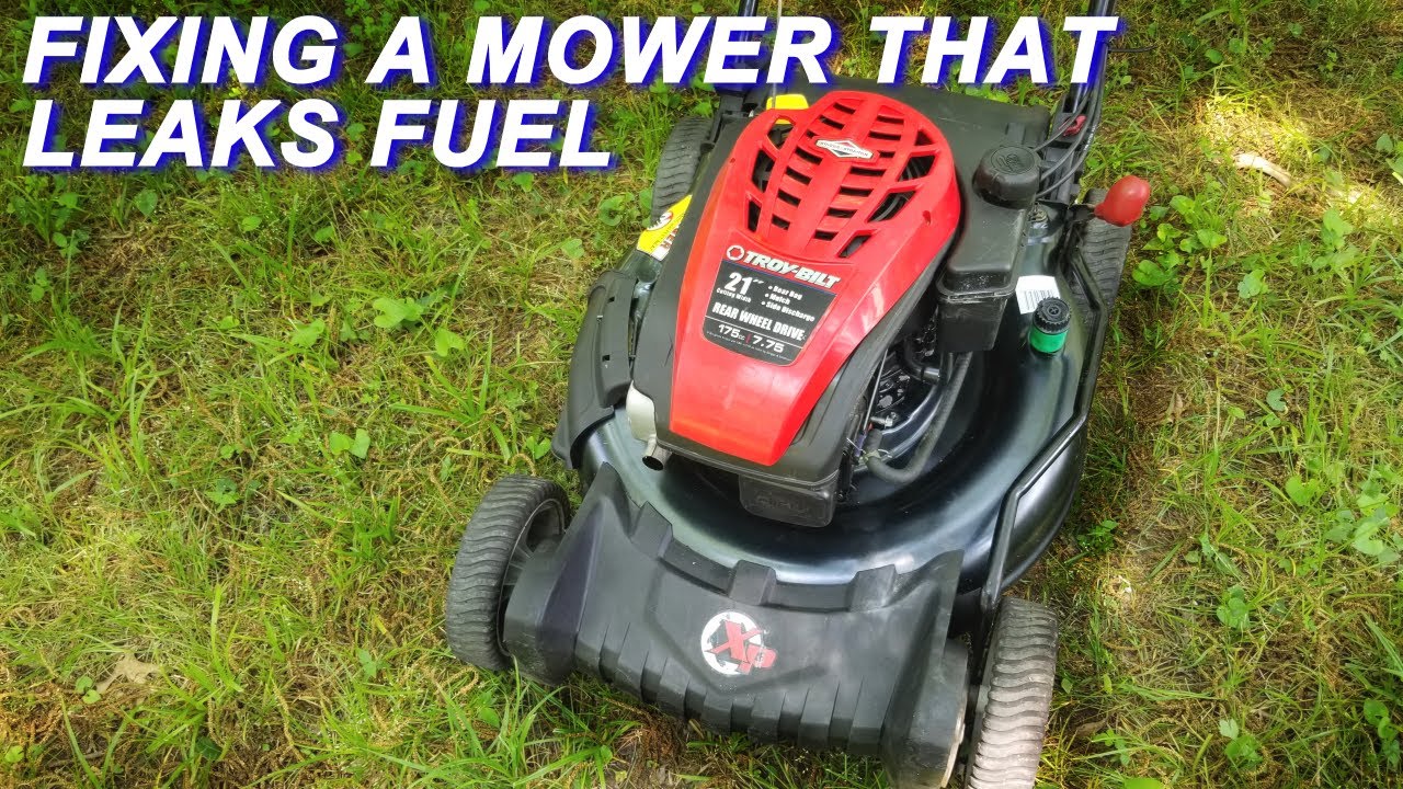 Fixing A Troy-Bilt Mower That's Leaking Gasoline And Even Oil