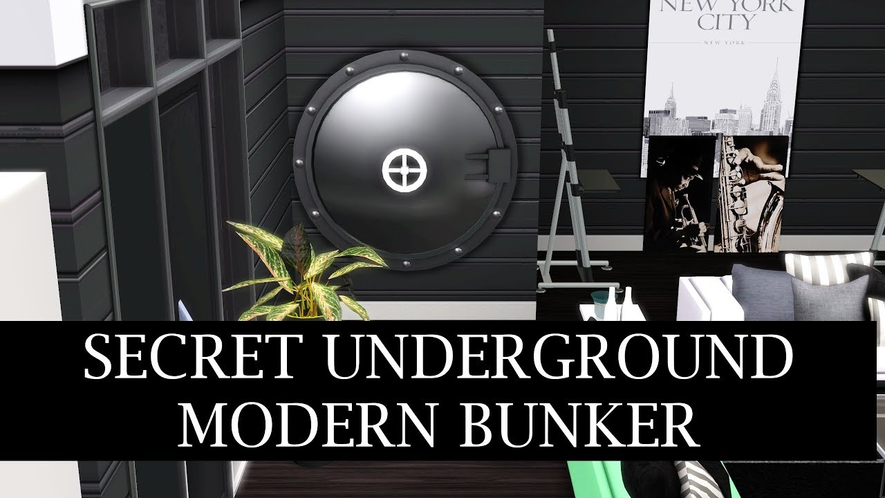 SIMS 3 SPEED BUILD // Secret Underground Modern Bunker