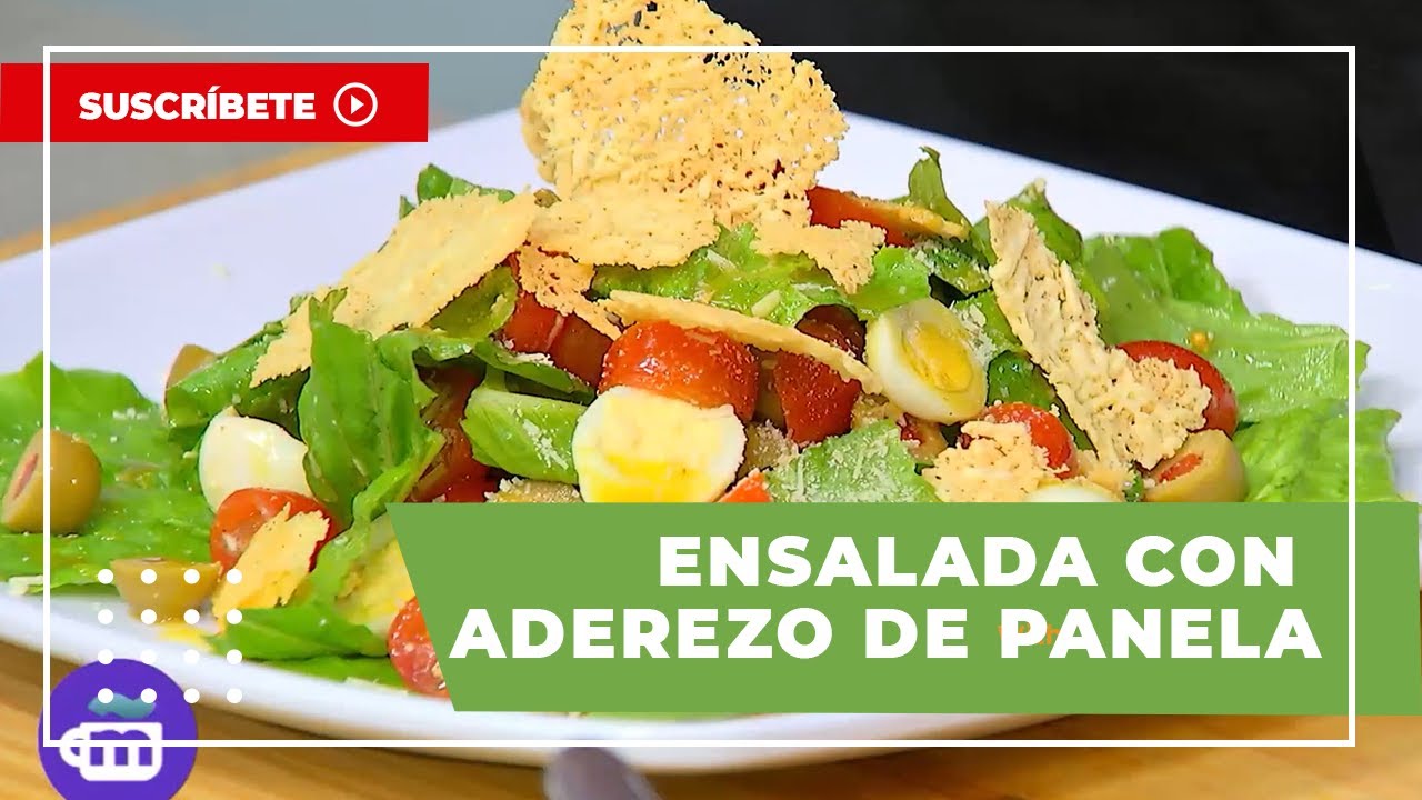 Receta épica de ensalada con aderezo de panela
