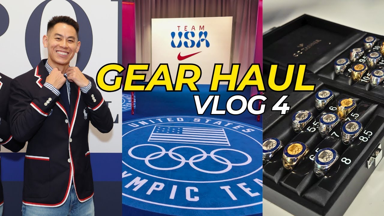 Paris 2024 | Vlog 4 - Team USA welcome experience, getting all of our gear, badminton training