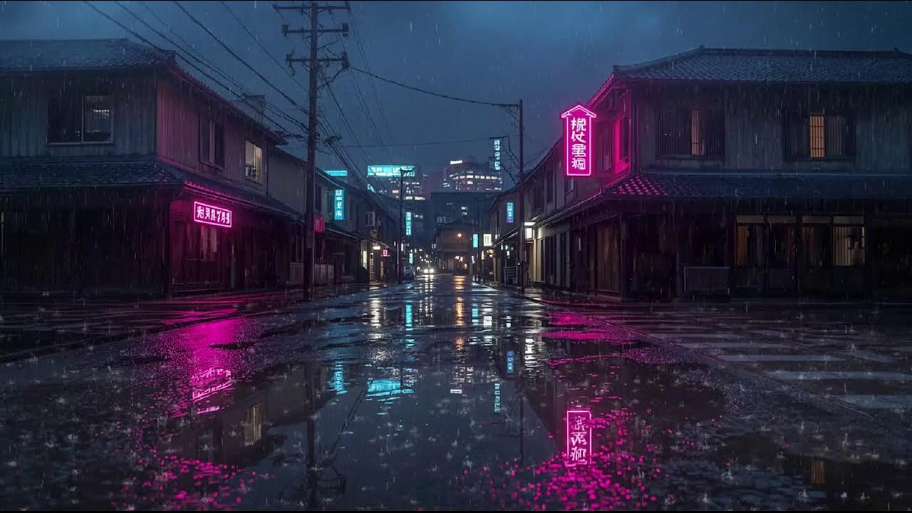 Rainy Night Lofi Mix 🌙 Calm Chillhop Beats to Relax, Study & Sleep #46