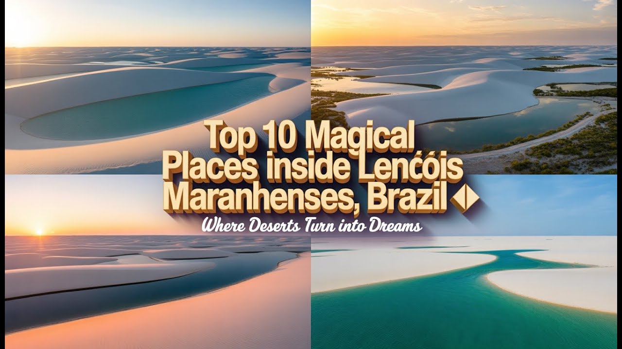 Top 10 Magical Places Inside Lençóis Maranhenses, Brazil 🌊Where Deserts Turn Into Dreams | EP71 ✈️🌍🤯