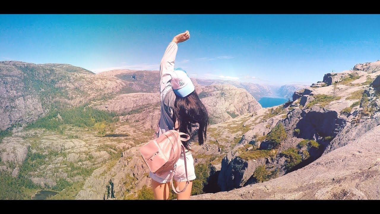 Гиганский утес Прекестулен, Норвегия, Люсе фьйорд, Preikestolen