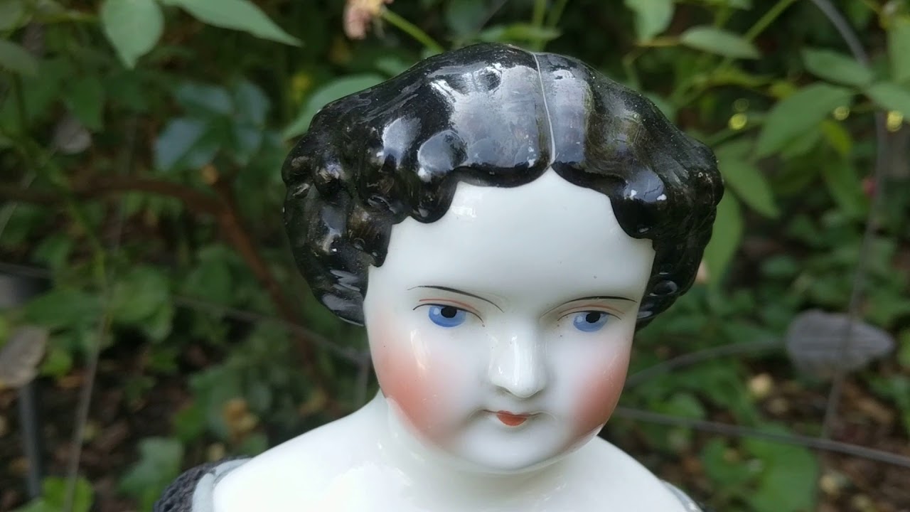 Civil War Era Antique German China Head Doll by ABG Alt Beck Gottschalk, AW Kister or Conta & Boehme