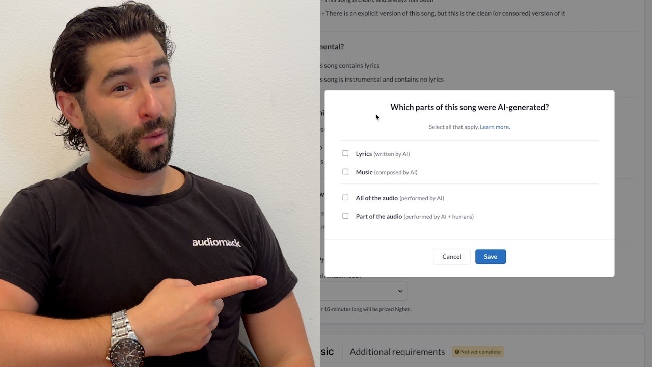 DistroKid теперь спрашивает, создана ли моя музыка с помощью ИИ