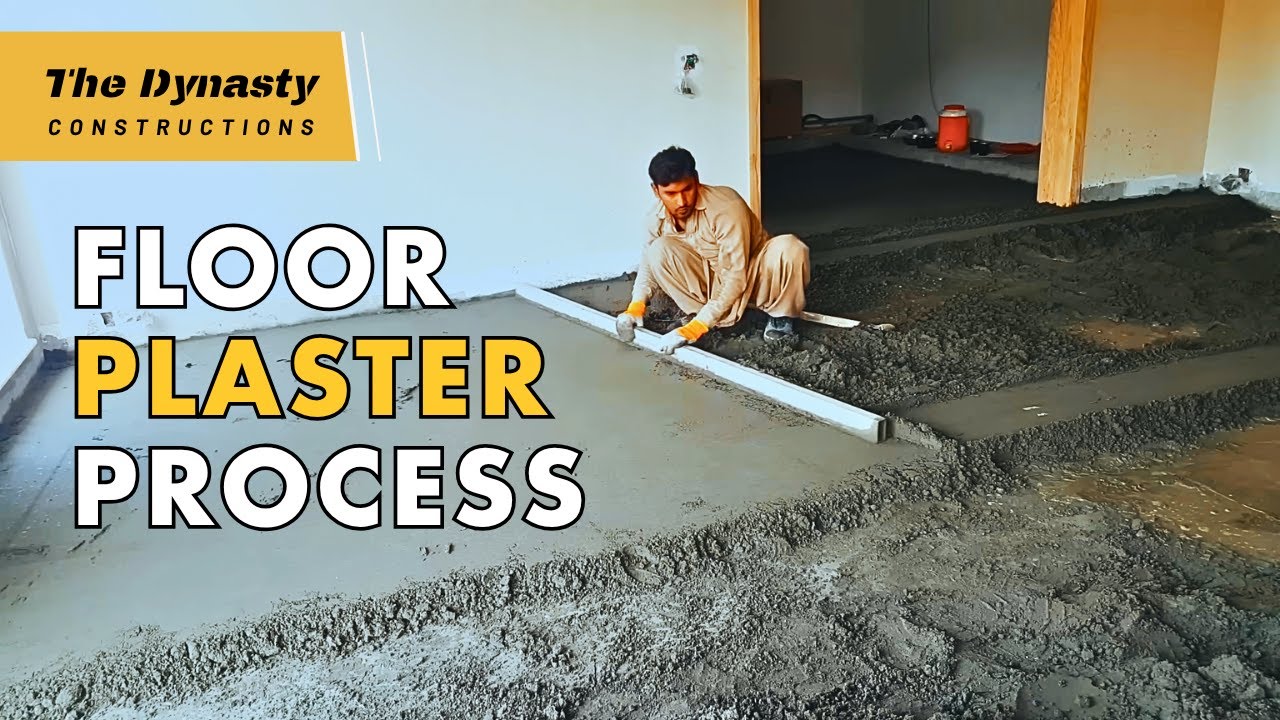BEST FLOOR PLASTER Complete Process for TILE WORK 2025 - How to do Plaster? -  Best Plaster Skills.