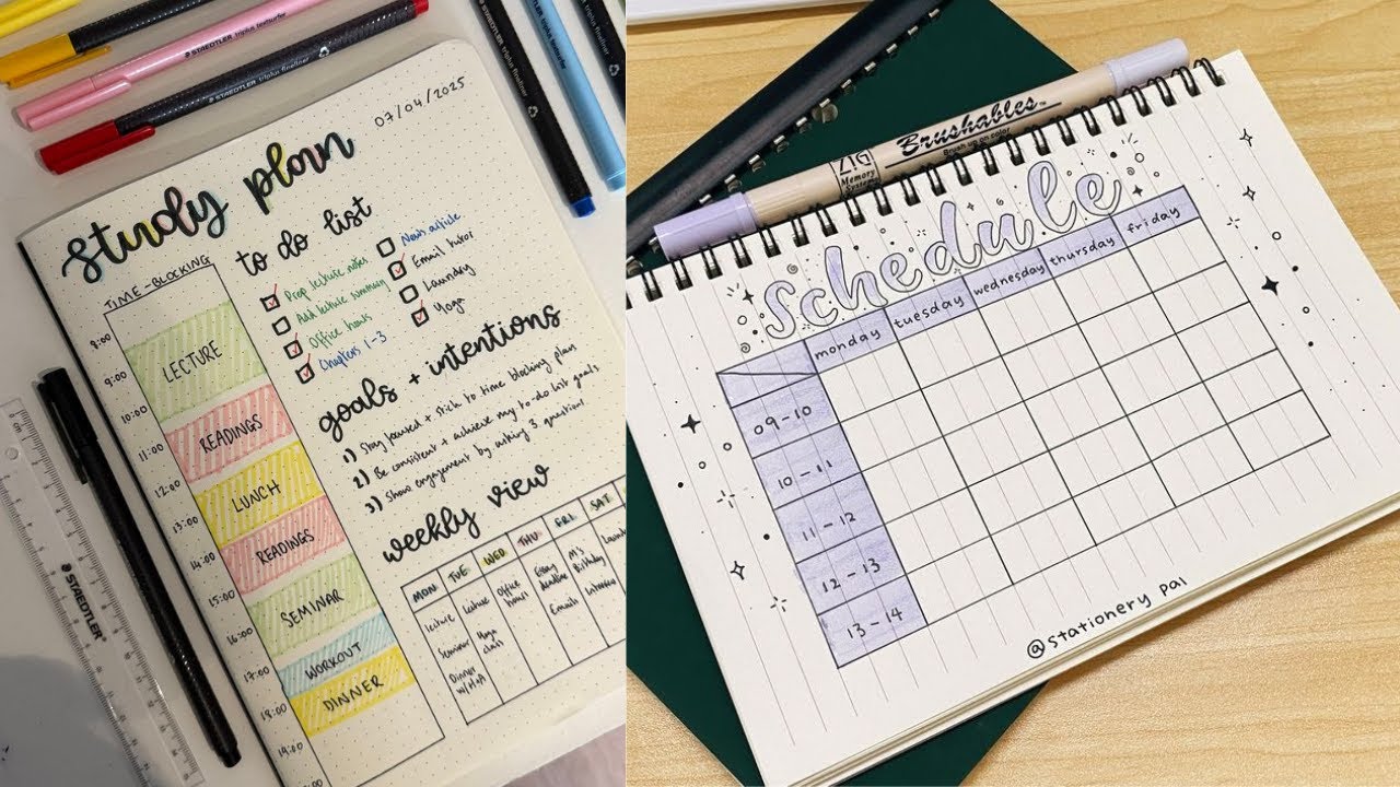 Study Tracker & Planner Ideas | Stay Organized with Journaling