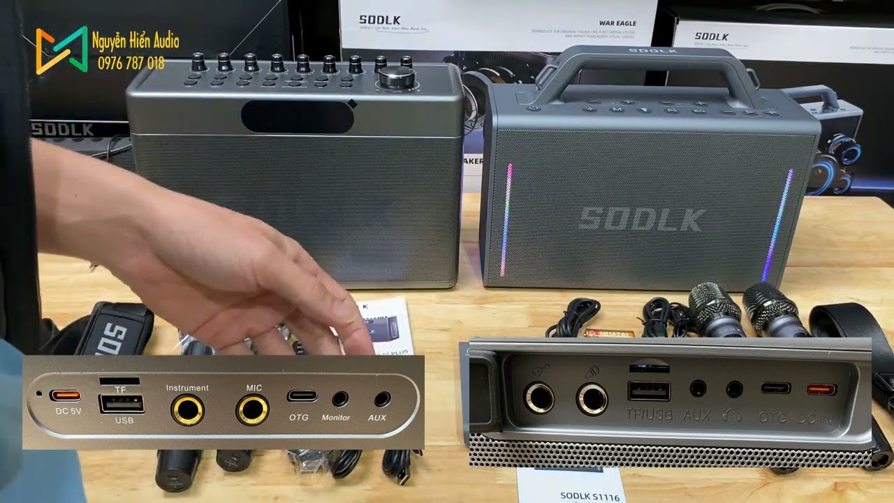 So sánh loa bluetooth Sodlk S1127plus với S1116 đẹp, sang.