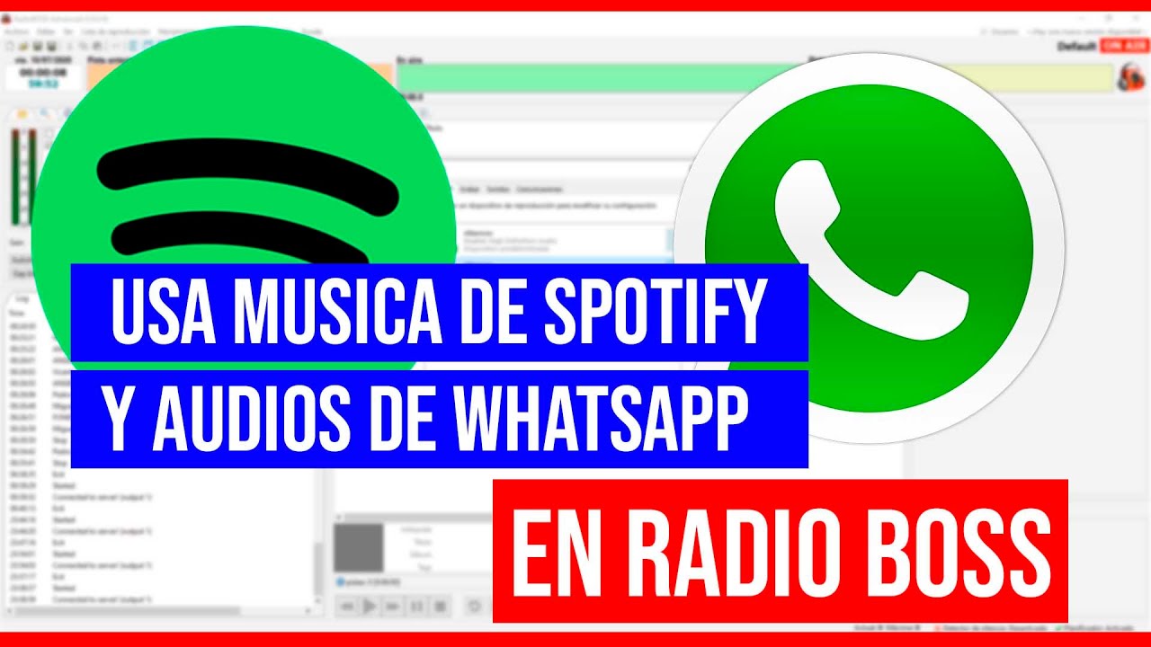 Audios de WhatsApp y Spotify en Radio Boss