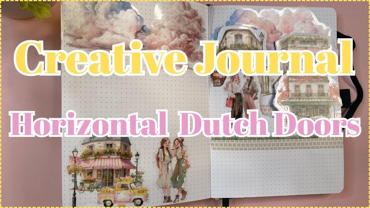 CREATIVE JOURNALING IN MY HAPPY PLANNER | MAKING HORIZONTAL DUTCH DOORS