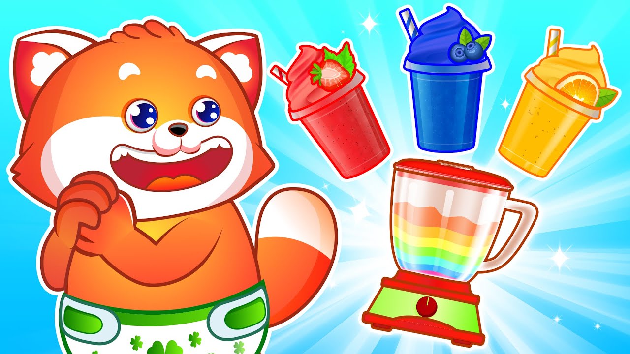 Rainbow Juice Song 🌈 Colors Songs || Funny Kids Songs And Nursery Rhymes by Lucky Zee Zee