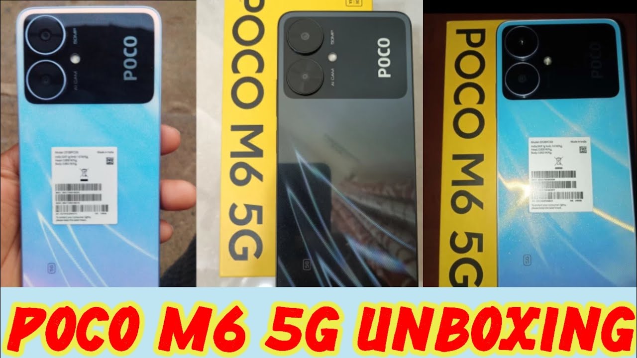 POCO M6 5G unboxing smartphone 🤑💥🔥 || POCO M6 5G review 💥🤑⚡