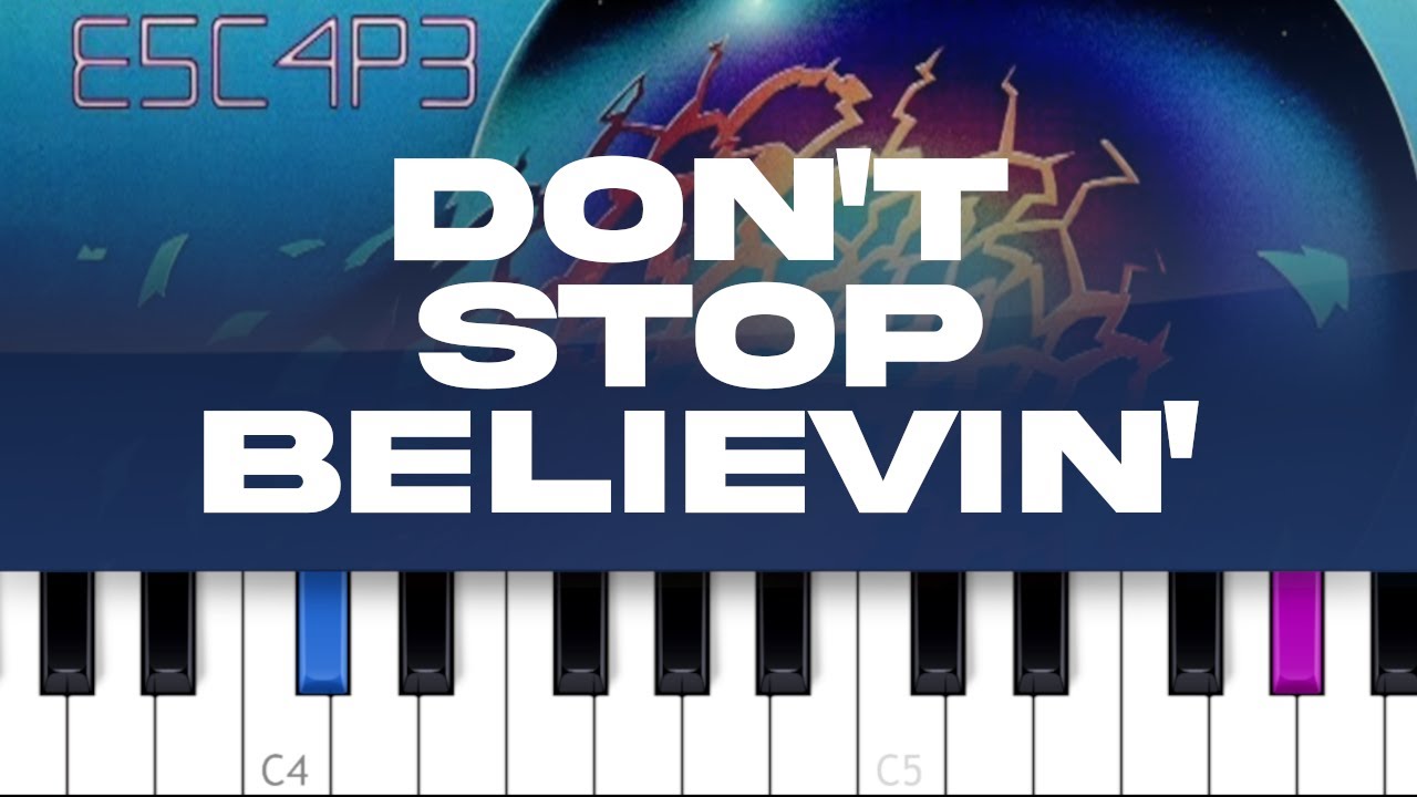 Journey - Don't Stop Believin' (piano tutorial)