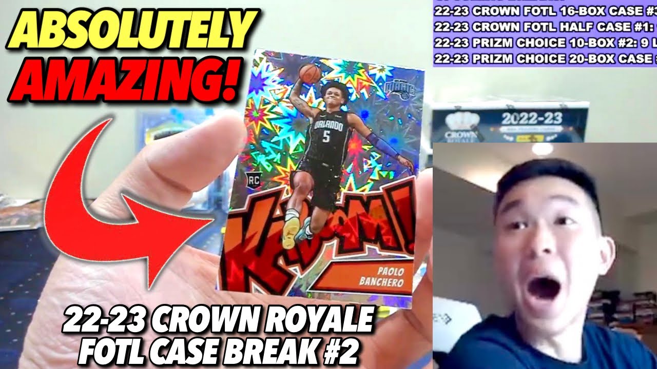 THIS STUFF IS ALL-TIME GREAT! 😳🔥 2022-23 Panini Crown Royale Basketball FOTL 16-Box CASE Break #2