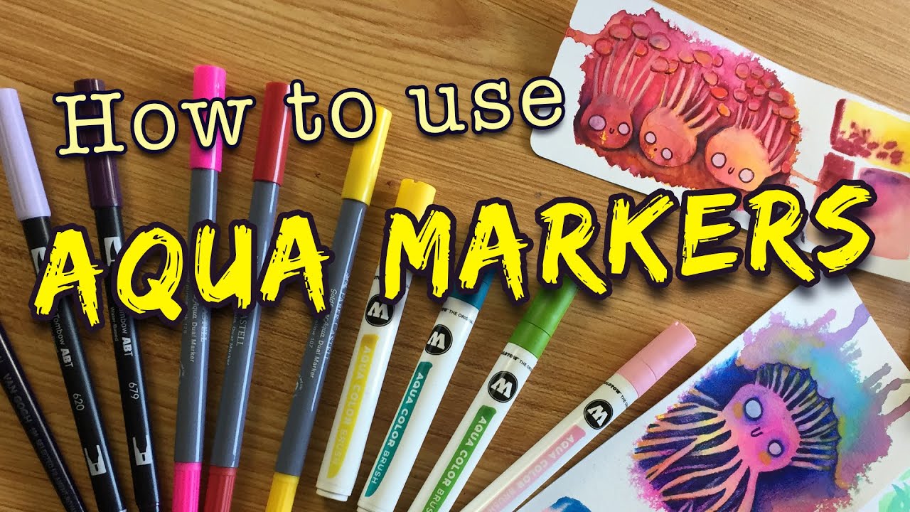 ✨How to use Aqua Markers?  Full Tutorial - Tipps and Techniques ✨