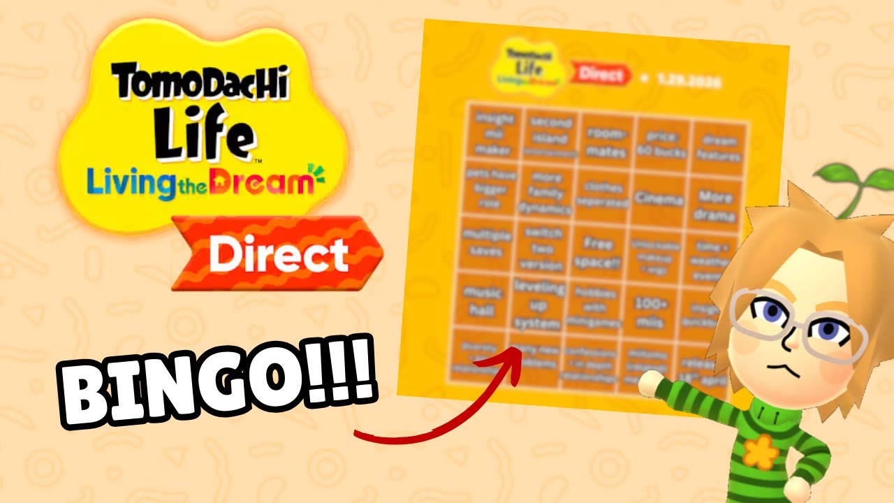 Creating a Tomodachi direct BINGO card || My wants and expectations